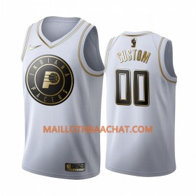 Maillot NBA Indiana Pacers Personnalisable Nike 2019-20 Blanc Golden Edition Swingman - Homme
